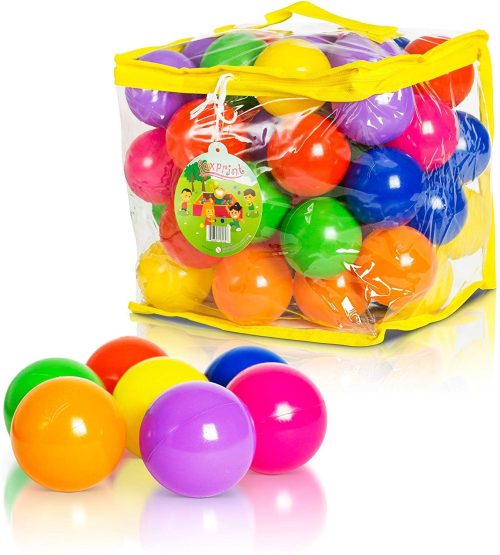 PVC loptice šarenih boja za decu. Za igru u kući, vrtiću, zabavištu, igraonici ili školici.