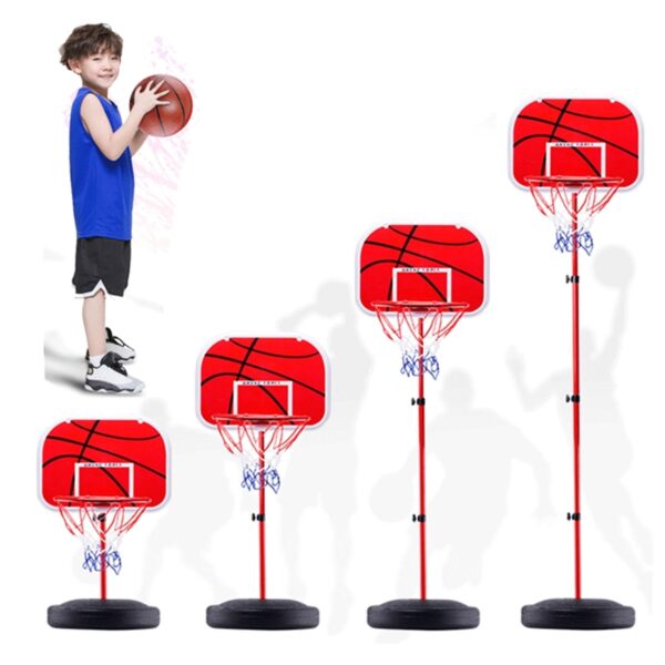 Košarkaški set za decu sa četiri podesiva nivoa.